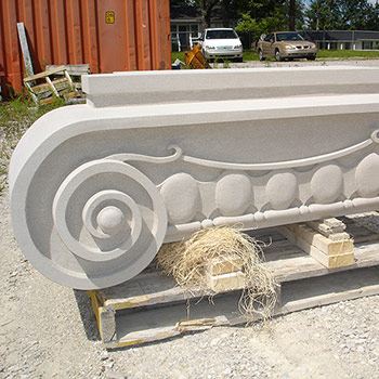 Custom Limestone Carving project